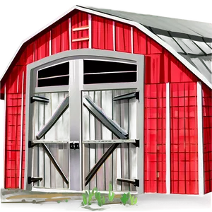 Cartoon Style Barn PNG 56