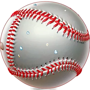 Cartoon Style Baseball Stitching Png Ceb PNG image