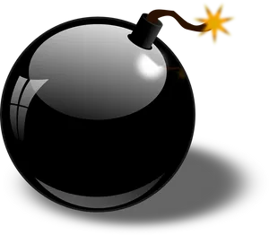Cartoon Style Classic Bomb PNG image