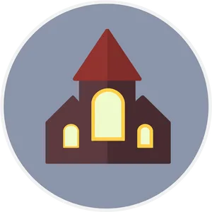 Cartoon Style Clipart House PNG image