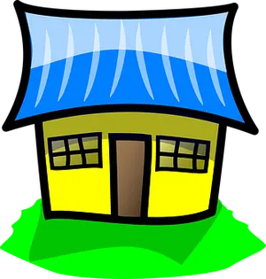 Cartoon Style Colorful House PNG image