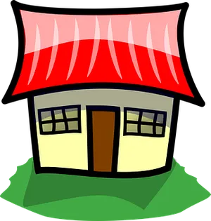 Cartoon Style Colorful House