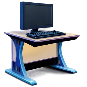 Cartoon Style Computer Mockup PNG Myd PNG