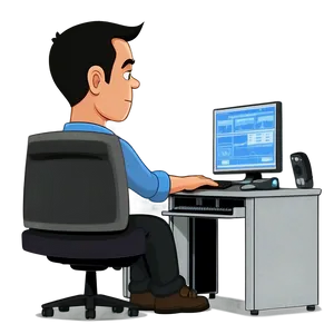 Cartoon Style Computer Mockup PNG Rnt27 PNG