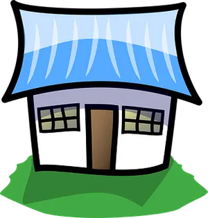 Cartoon Style Cute House Graphic