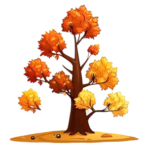 Cartoon Style Fall Trees PNG 81 PNG