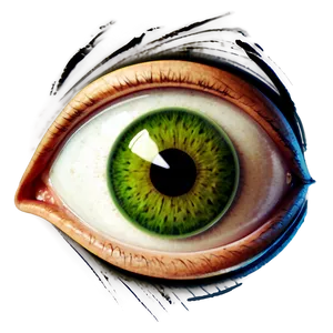 Cartoon Style Green Eye PNG Yeb79 PNG