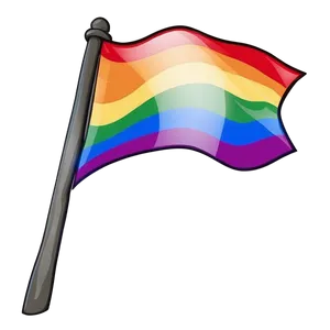 Cartoon Style Lgbt Flag Png 70 PNG image