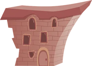 Cartoon Style Quirky House