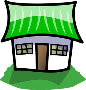 Cartoon Style Simple House Graphic