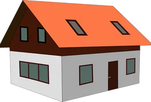 Cartoon Style Simple House