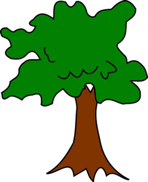 Cartoon Style Simple Tree