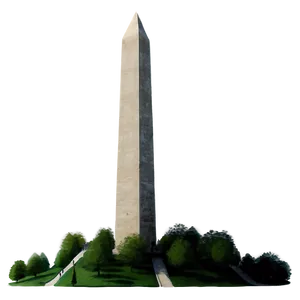 Cartoon Style Washington Monument PNG Xlj90