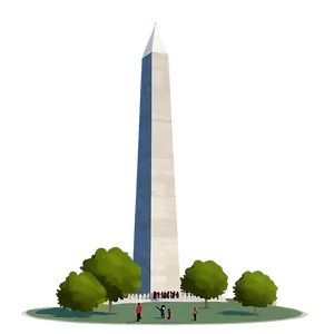 Cartoon Style Washington Monument PNG Ywd3 PNG