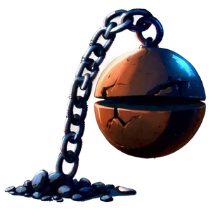 Cartoon Style Wrecking Ball PNG 06112024 PNG