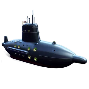 Cartoon Submarine Graphic Png 05252024 PNG image