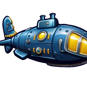 Cartoon Submarine Graphic Png 81 PNG image