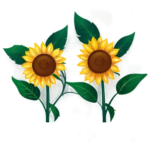 Cartoon Sunflower Transparent Png 1 PNG image