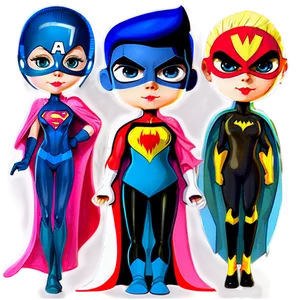 Cartoon Superheroes PNG 78