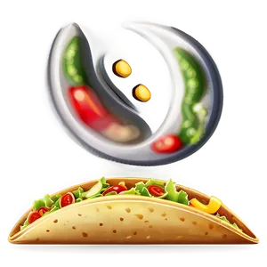 Cartoon Taco Clipart Png 06262024 PNG image