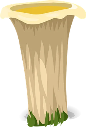 Cartoon Tall Mushroom Graphic