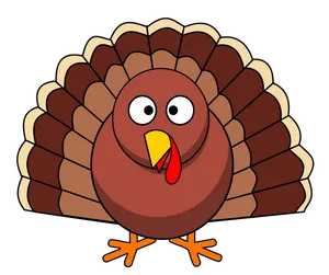Cartoon Thanksgiving Turkey PNG image