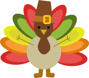 Cartoon Thanksgiving Turkey Illustration