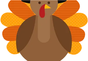 Cartoon Thanksgiving Turkey Illustration PNG image