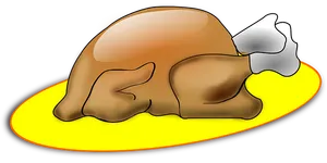 Cartoon Thanksgiving Turkey Platter