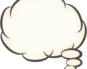 Cartoon Thought Bubble PNG image