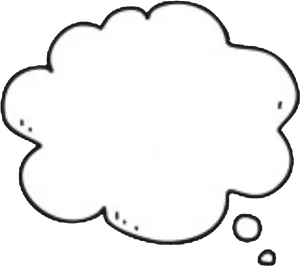Cartoon Thought Bubble Outline