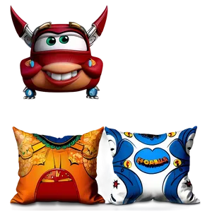 Cartoon Throw Pillows Png Qyv43 PNG image