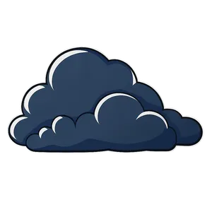 Cartoon Thunder Cloud PNG Lrx11 PNG