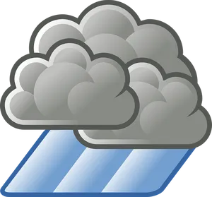 Cartoon Thunderstorm Clouds PNG image