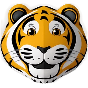 Cartoon Tiger Face Smile PNG Ici6 PNG