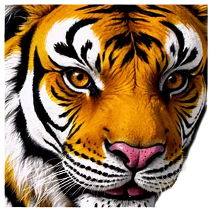 Cartoon Tiger Face Smile PNG Lwd55 PNG