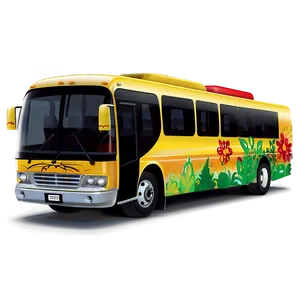 Cartoon Tour Bus Png Inj32 PNG image