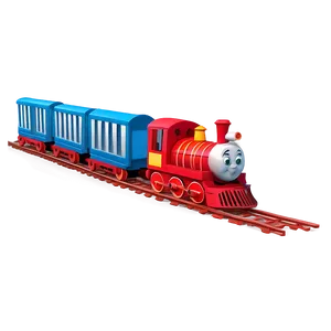 Cartoon Train Character PNG 05212024