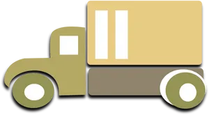 Cartoon Transport Truck Vector PNG