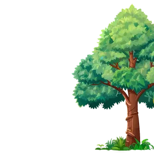 Cartoon Tree Elevation Png 06262024 PNG image