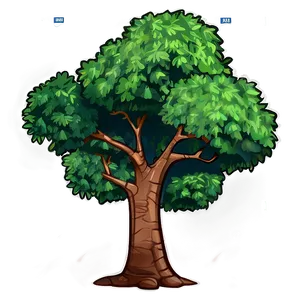 Cartoon Tree Elevation Png 9 PNG image