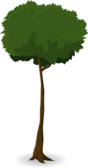 Cartoon_ Tree_ Silhouette