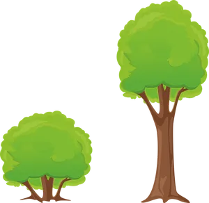 Cartoon Trees Illustration