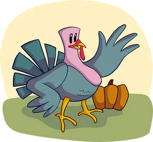 Cartoon Turkey Celebration