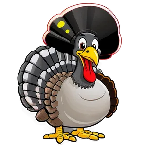 Cartoon Turkey PNG 05032024