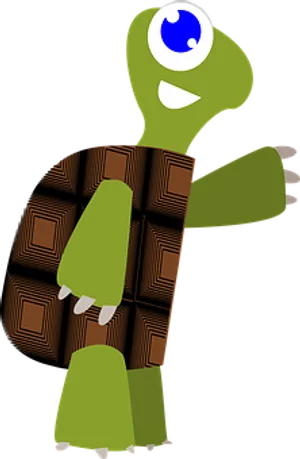 Cartoon Turtle Waving