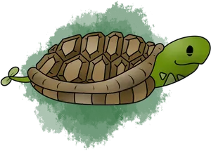 Cartoon Turtleon Green Background.png PNG image