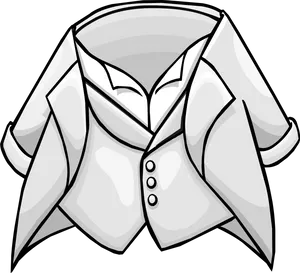 Cartoon Tuxedo Shirt Graphic PNG image