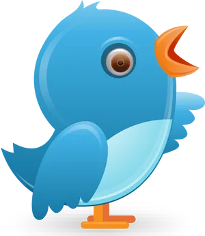 Cartoon Twitter Bird Illustration