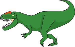 Cartoon Tyrannosaurus Rex Illustration PNG image